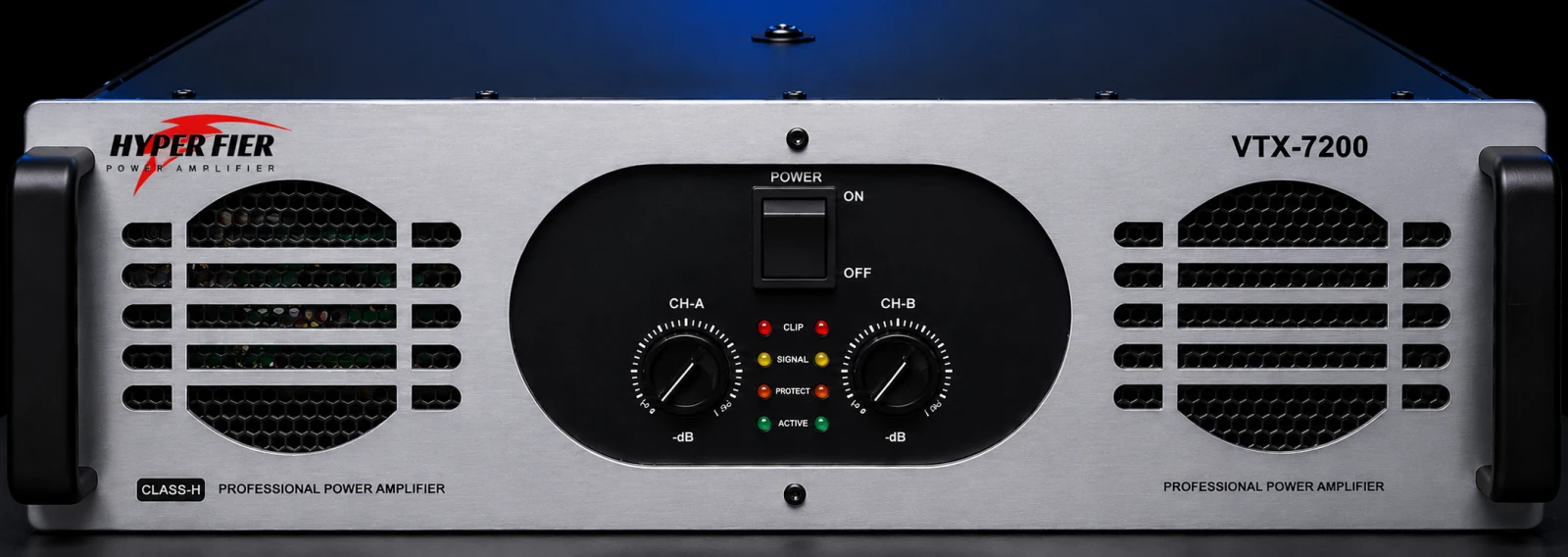 Hyperfier VTX 7200 high power dj bass amplifier